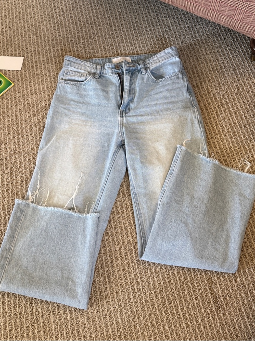 Light Wash Women's High-Rise Straight Jeans